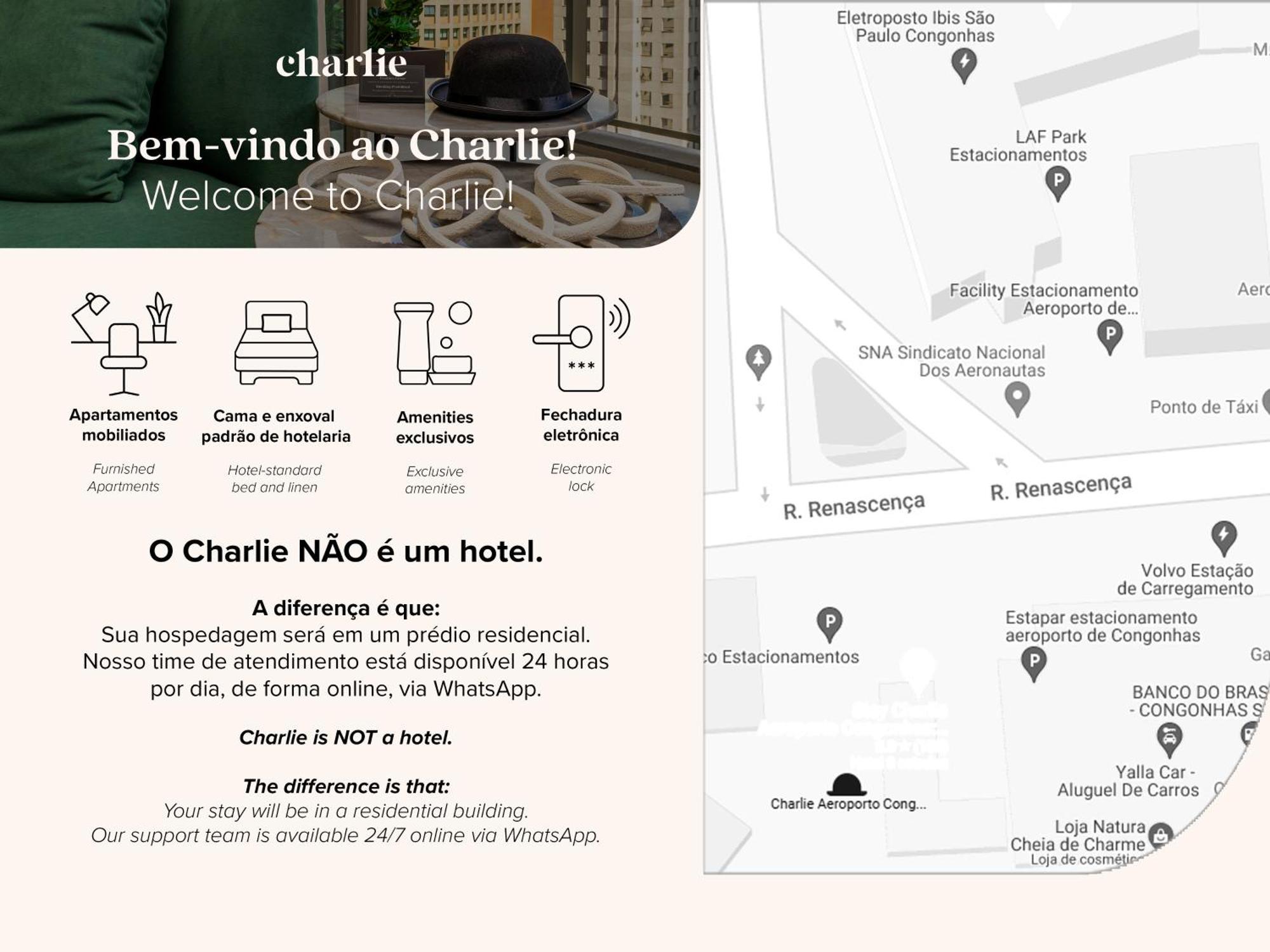 Charlie Aeroporto Congonhas Cgh Apartment Sao Paulo Bagian luar foto